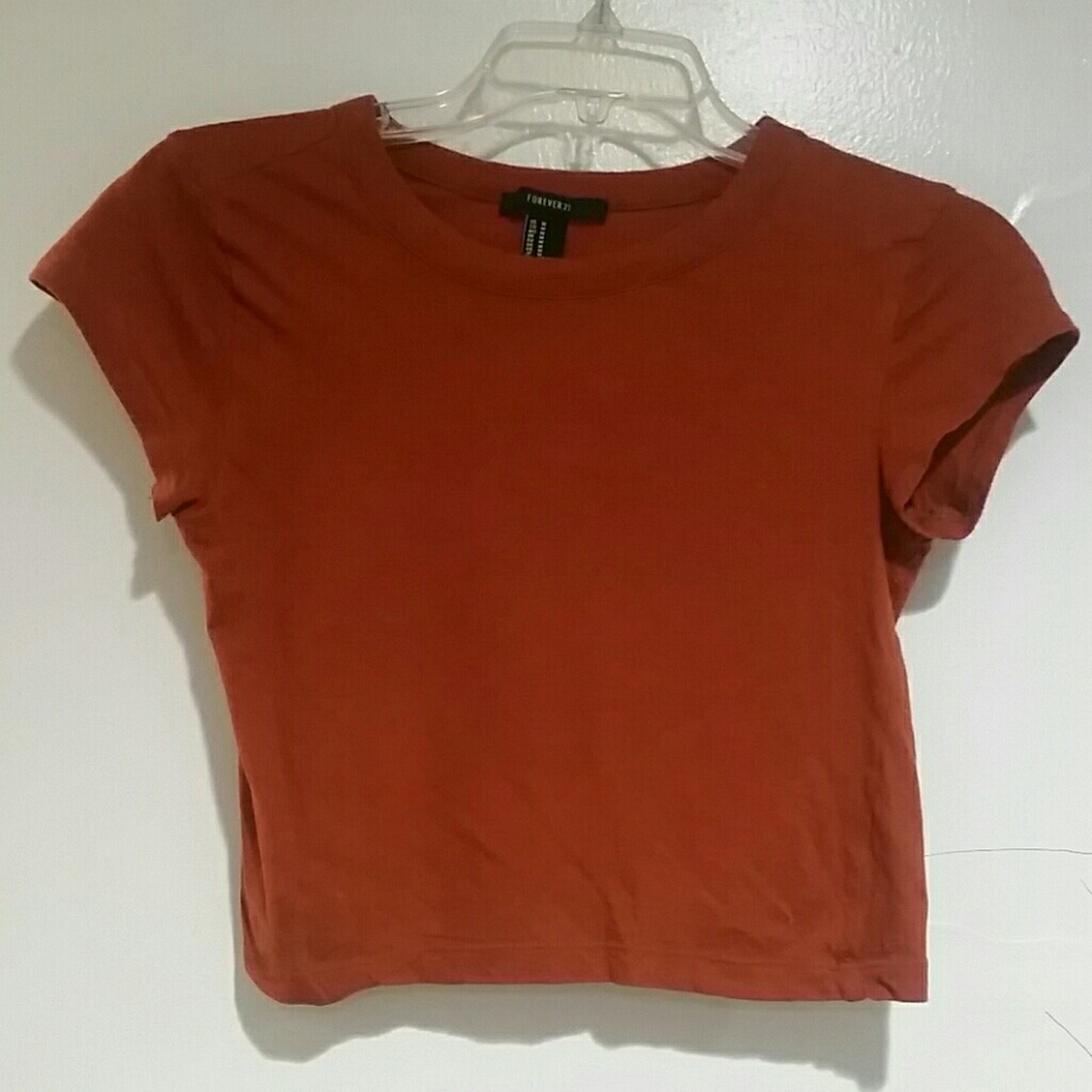 Forever 21 Burnt orange crop top